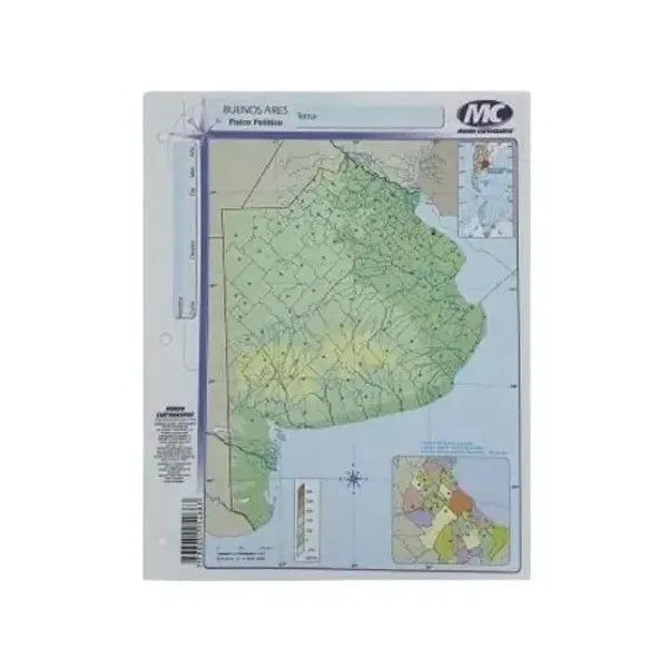 Block mapas m.c.n.° 3 pcia. buenos aires fp x40 Uni