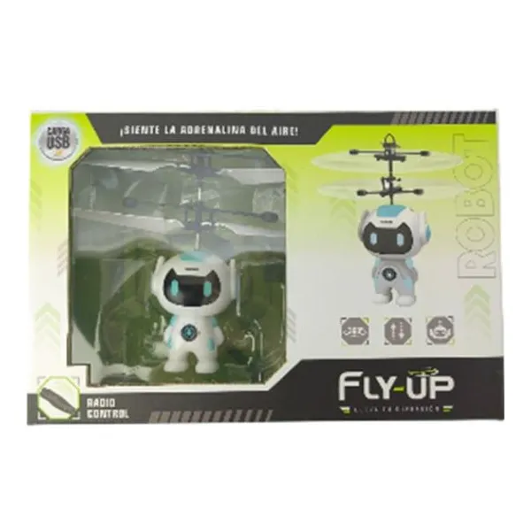 Helicóptero con robot a radio control y sensor de mano 24 16 cm