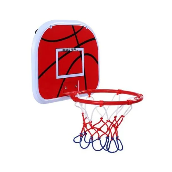 Tablero de básquet con pelota e inflador en caja 39x29x5.5 cm