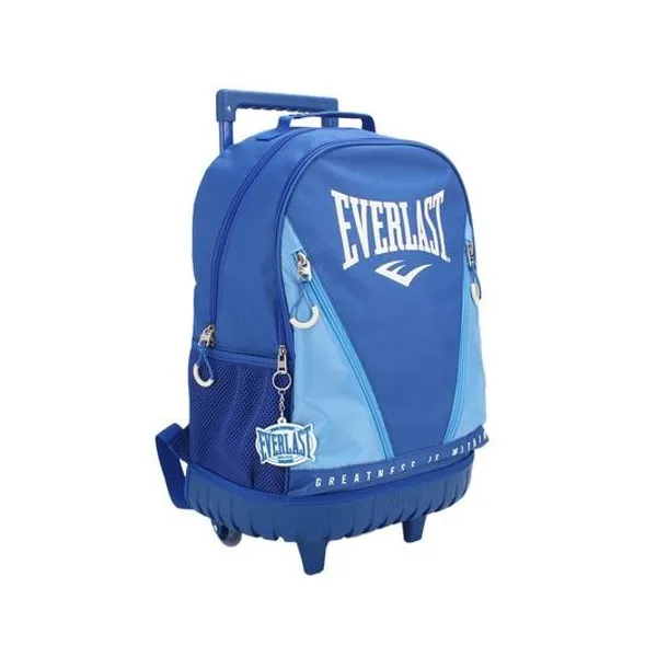 Mochila 18" con carro bicolor azul everlast