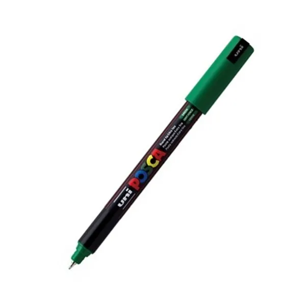 Marcador Uni posca al agua para extra fina verde metal