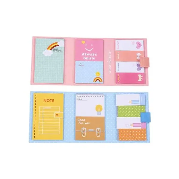 Set notas autoadhesivas y señaladores 25h x3 20x8 cm