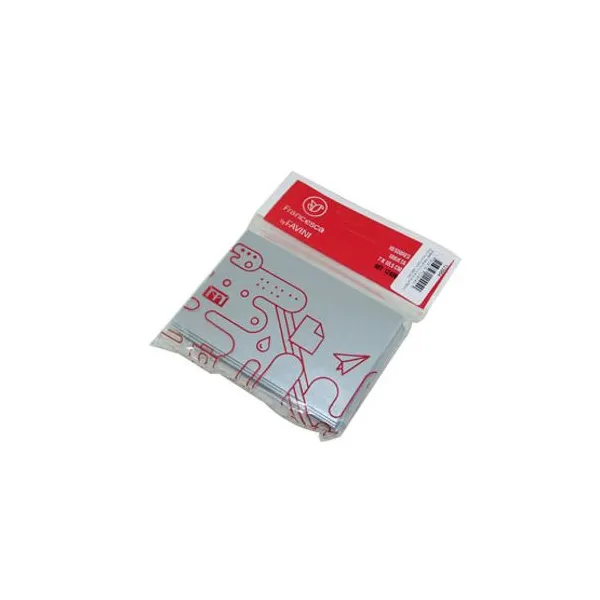 Bl.sobre para tarjeta medoro 70x105 mmx 10 unid.plata