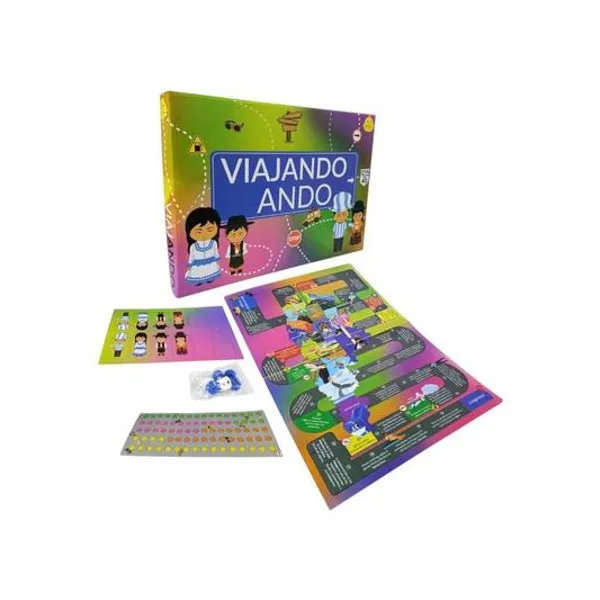 Juego de recorrido viajando ando en caja 38x27x3.5 cm yuyu