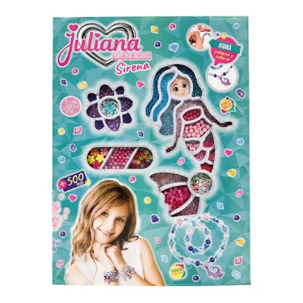 Juliana set de bijou sirena extra grande 60 40 cm +500 pzas