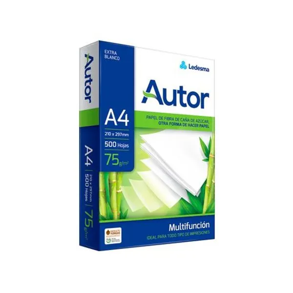 Resma a4 75 g/m2 500 hojas autor