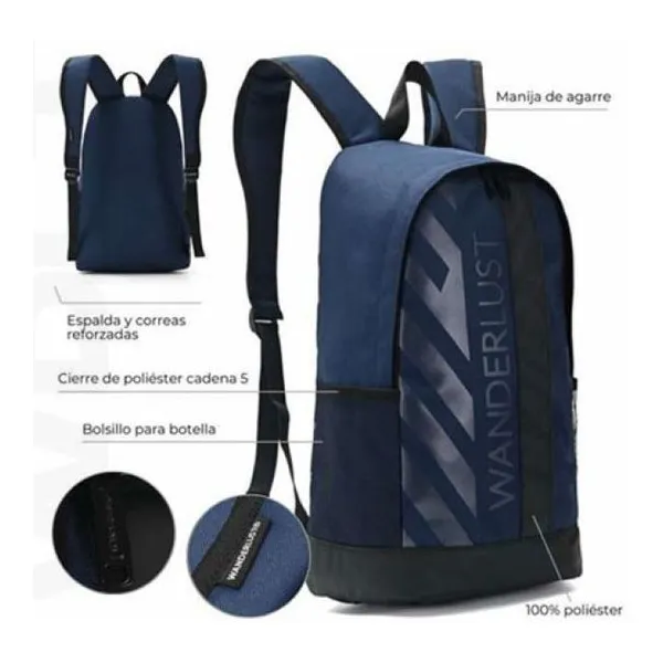 Mochila urban mode 45x28.5x17 cm 17.5 pulg. azul
