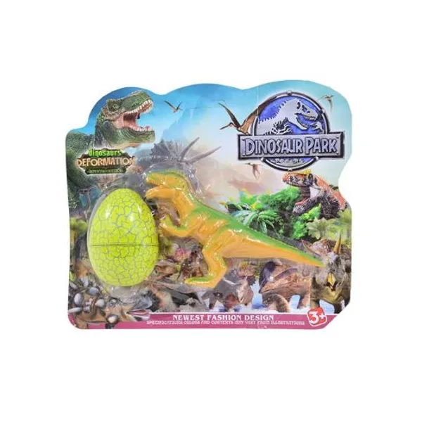 Set de dinosaurio con huevo en blister 22x19x4 cm