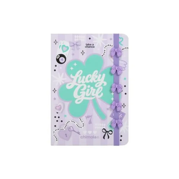Cuaderno 14.5x21 cm rayado 96 hojas lucky chimola