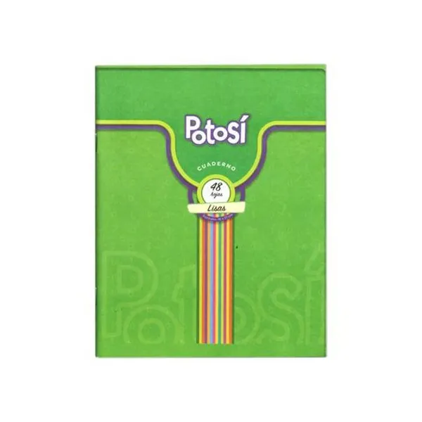 Cuaderno 16x21 cm liso 48 hojas tapa flexible fantasia potosi