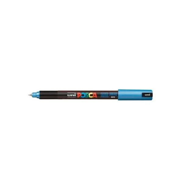 Marcador Uni posca al agua para extra fina azul claro