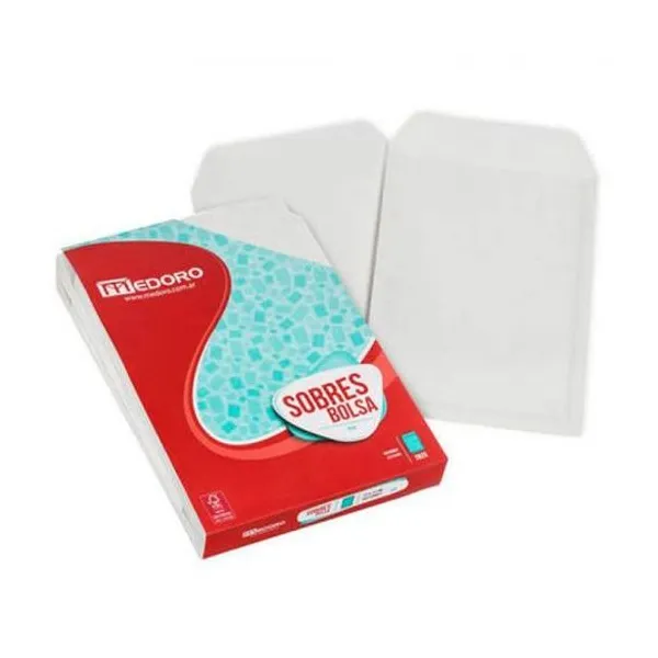 Sobre bolsa obra 75 g 190x245 mm x100 unidades medoro