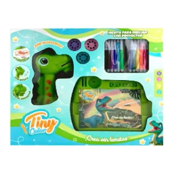 Mesa proyector dibujo dinosaurio Tiny 35 x30 x7 cm