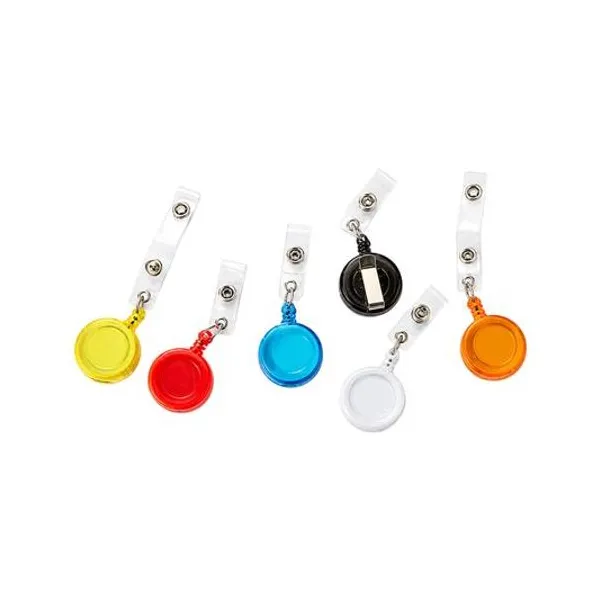 Portacredencial yoyo 3cmx7 mts x1 colores surtidos olami