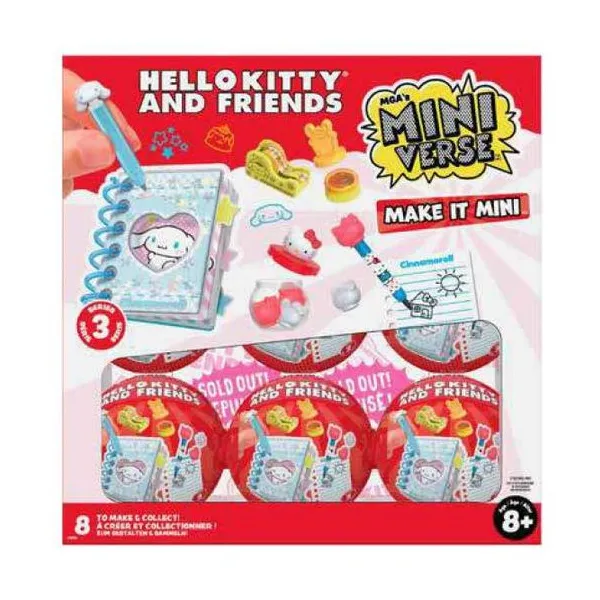 Miniverse make it mini hello kitty serie 3 9 cm