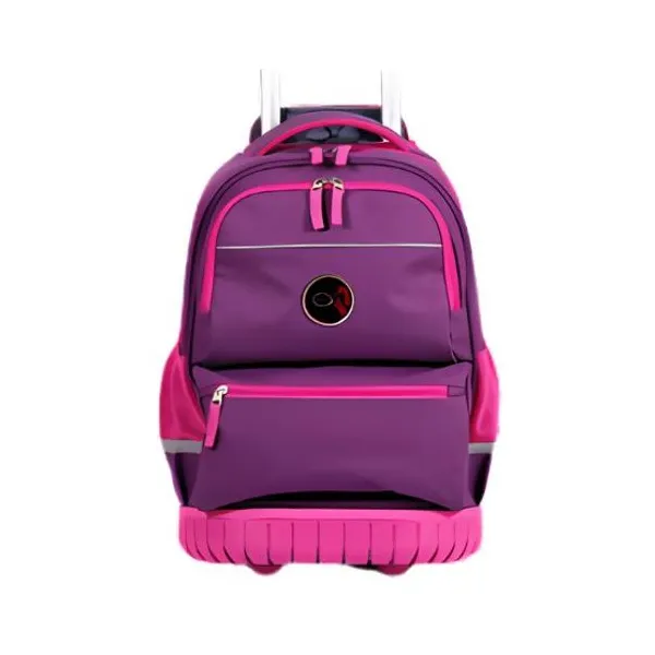 Mochila con carro 18" elf n.° 6447a base goma purpura