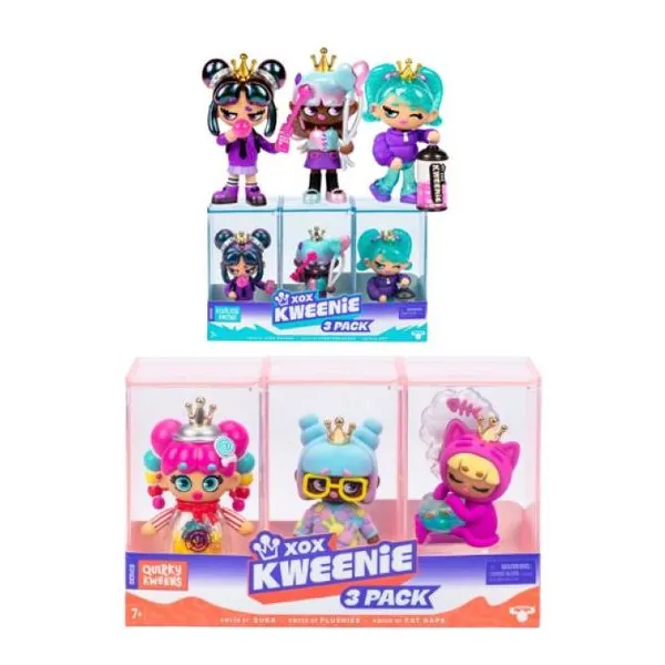 Xox kweenies - pack x3 unidades de 10 cm