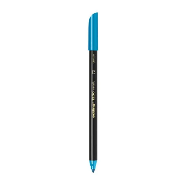 Fibra Edding e 1200 metallic al agua azul