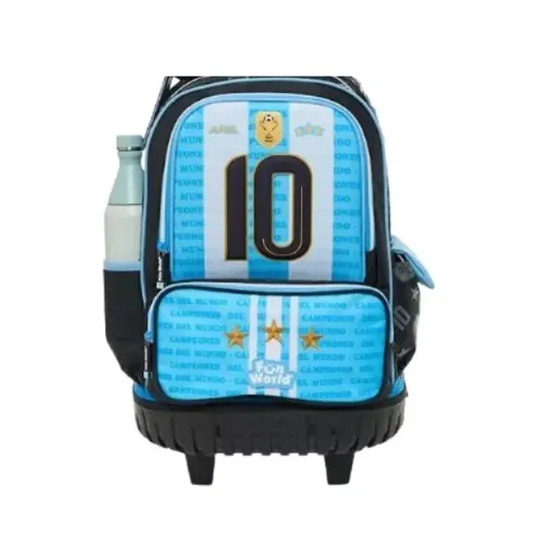 Mochila con carro 18" fw fun world campeones desmontable