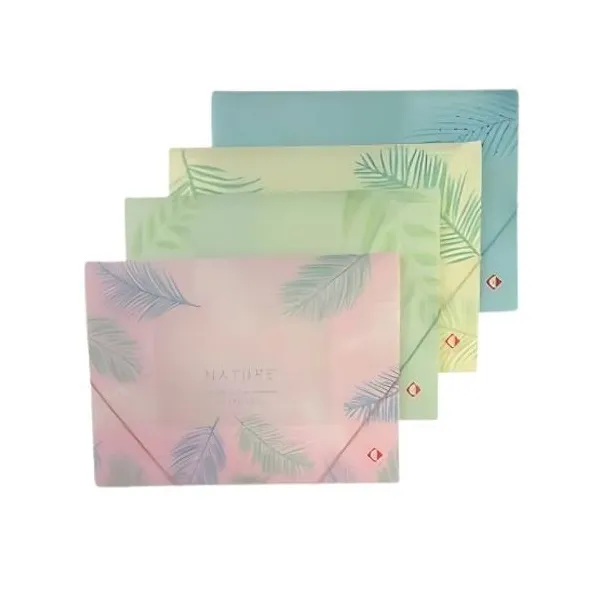 Carpeta 3 sol.para dibujo plástica the-pel oficio con elast.tropical