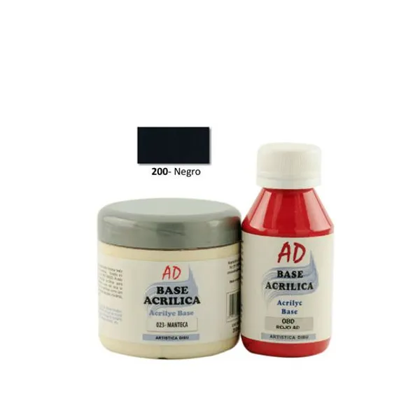 Base acrilica ad 200 ml200- negro