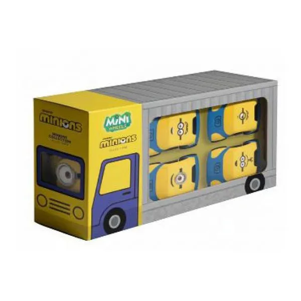 Mini wheels x4 premium box minions surtido
