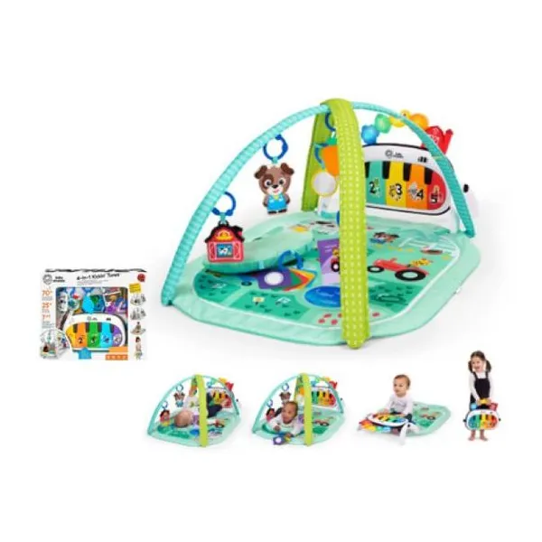 Baby einstein gimnasio 4 en 1 con melodías, piano,y base de activl meadow