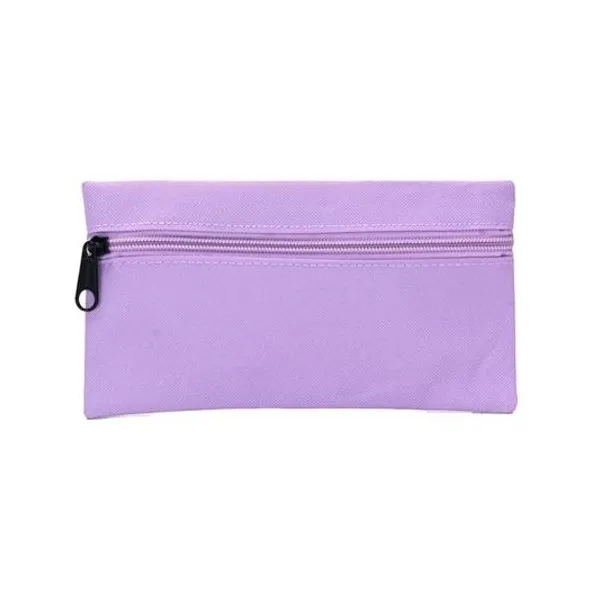 Cartuchera 1 cierre plana lila 22x11.5 cm x unidad goodpak