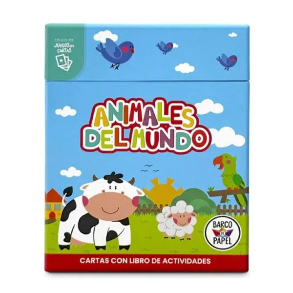 Animales del mundo - cartas con libro de actividades