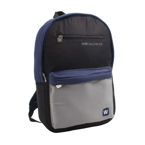 Wbr mochila 17" espalda -palermo- "negro-azul