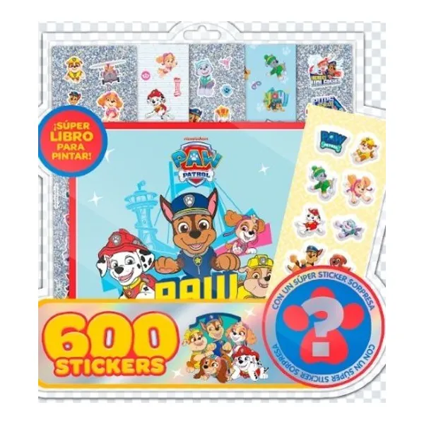 Blister 600 stickers_fda25 n.° 2 – Paw Patrol