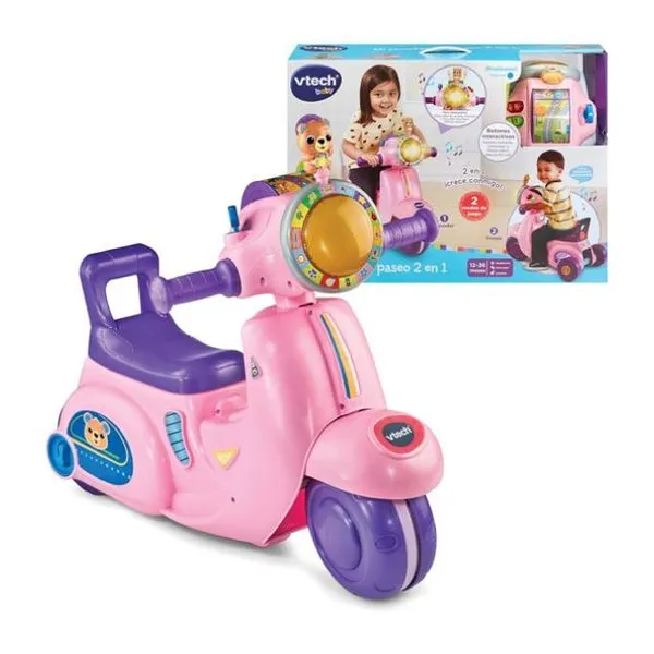 Mi scooter de paseo 2 en 1 rosa