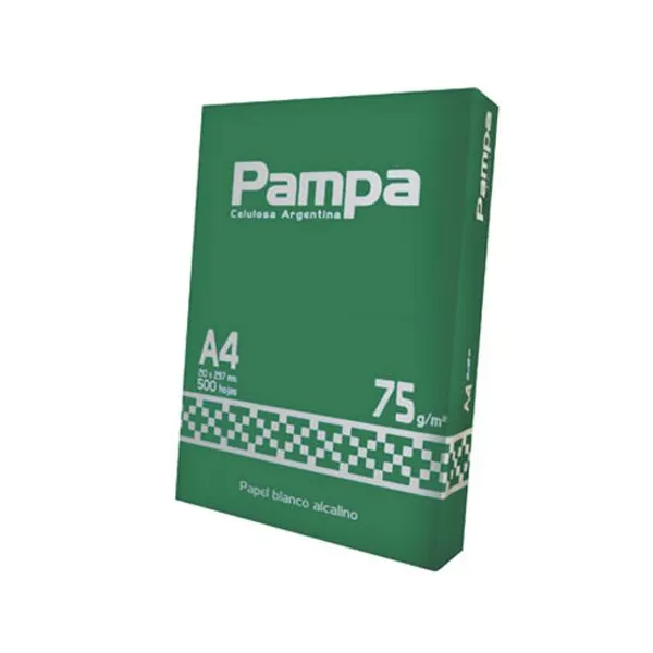Resma papel pampa a4 75 grsx 500 hs.