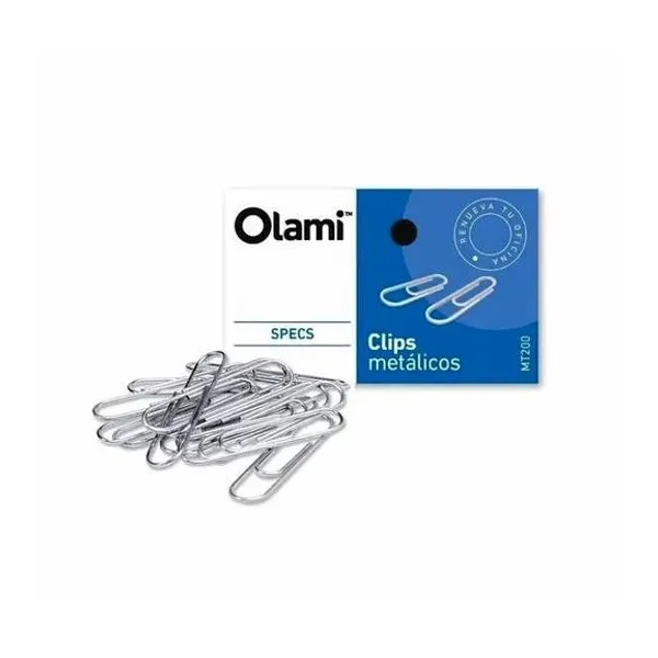 Clips metálico n.° 7 78 mm caja x50 unidades olami
