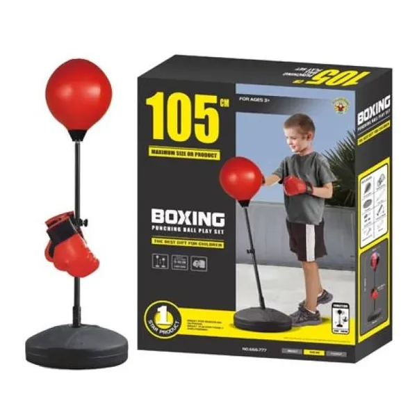 Set de entreno boxeo infantil altura ajustable hasta 105 cm 105x34x34 cm