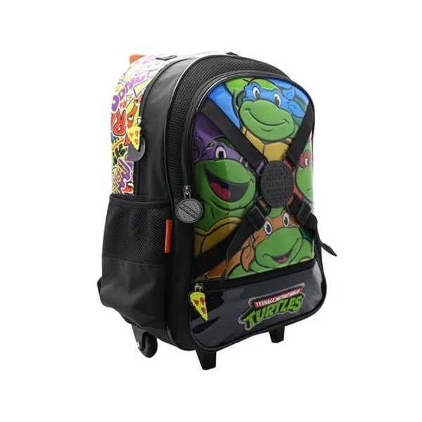 Mochila 18" con carro tortujas ninjas Cresko