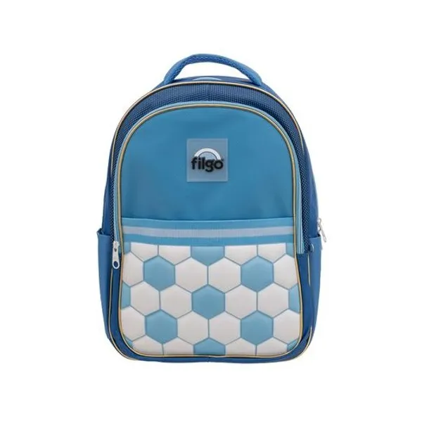 Mochila 18" espalda starpak fútbol celeste/blanco Filgo