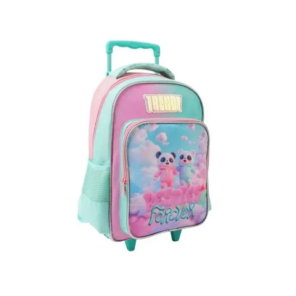 Mochila 15" con carro ositos x unidad Trendy