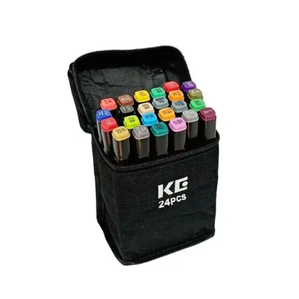 Marcadores sketch kendra doble punta perm.estuche x24