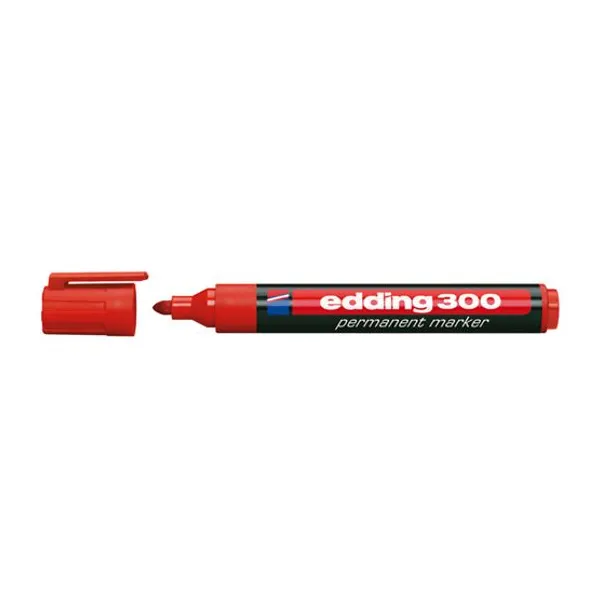 Marcador Edding e 300 permanente para red.3 mmrojo