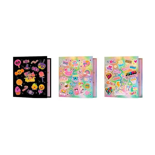 Carpeta carta 3x40 rainbow holostamp x unidad modelos surtidos rexon