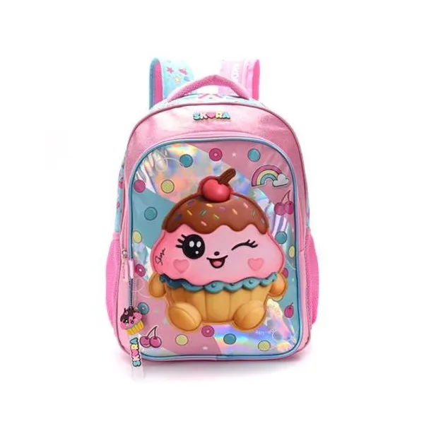 Mochila 18" espalda kawaii muffin 3d Skora