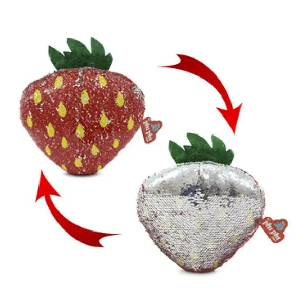 Frutilla con lentejuelas reversible 22 cm