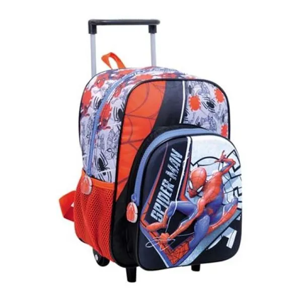 Spiderman mochila 12" carro -gray-