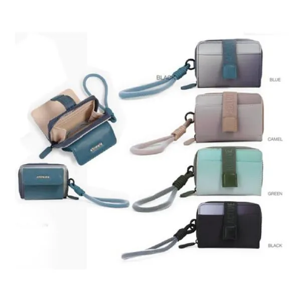 Billetera riders (green-gray-camel-black) 12 2 9 cm