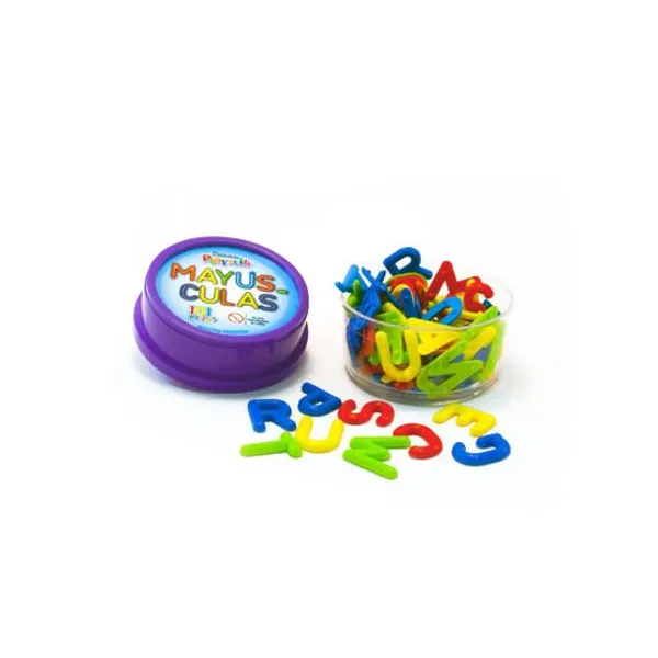 Letras playstik mayusculas plástico estuchex 101 piezas