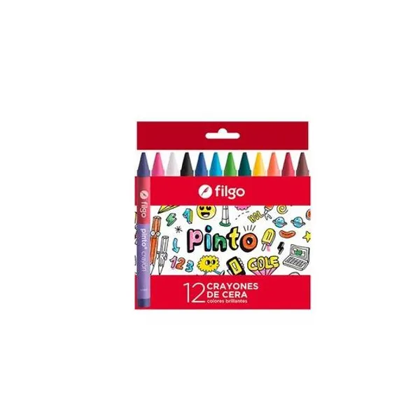 Crayón de cera Pinto caja x12 unidades Filgo - wxc