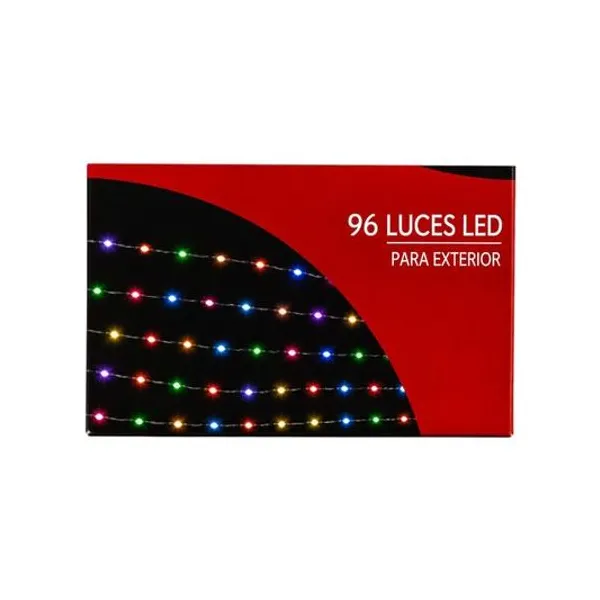 Luces red x96 led multicolor 220v en caja