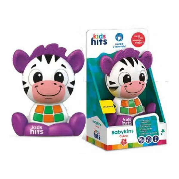Kids hits-cebra interactiva 25 sonidos y melodías (13,2 cm x21 cm )