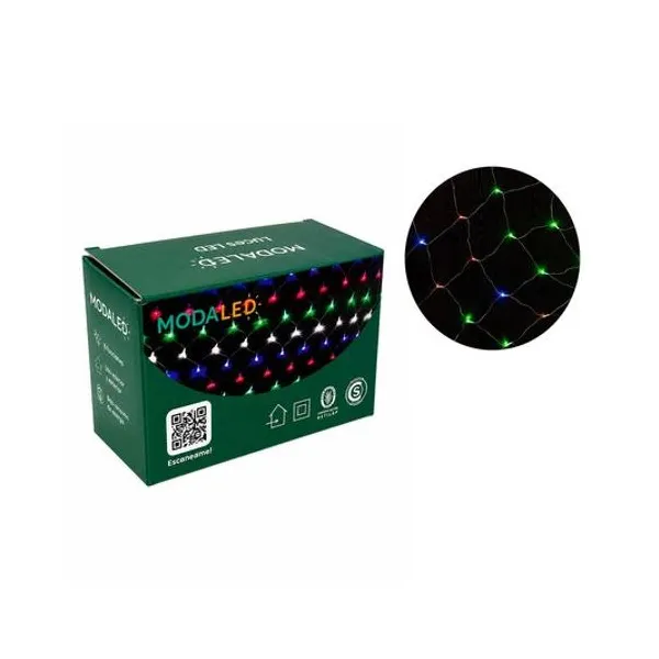 Luces led en red multicolor x96 1.5x1.5 mts 220v modaled - sdd